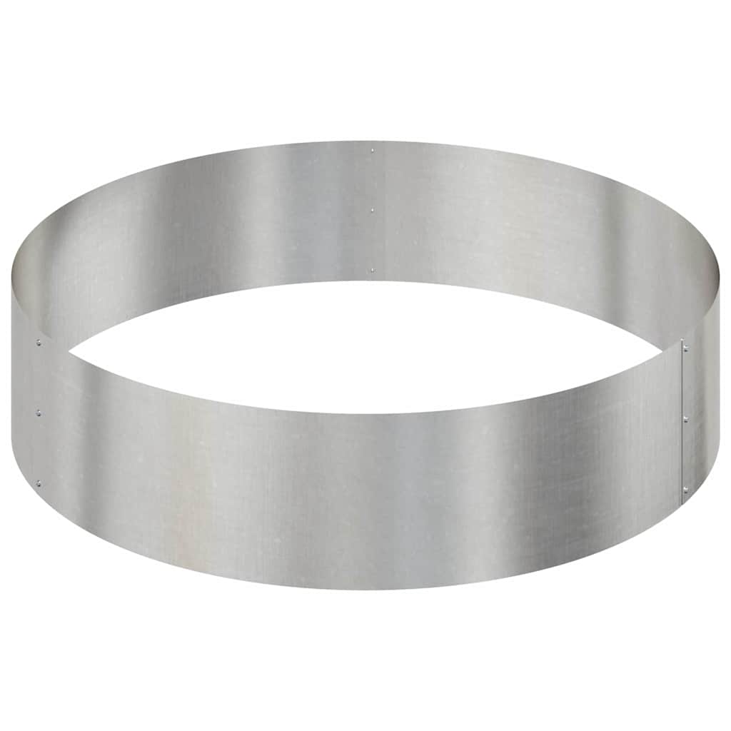 Gartenblumentopf Silber 90 x 90 x 20 cm Edelstahl